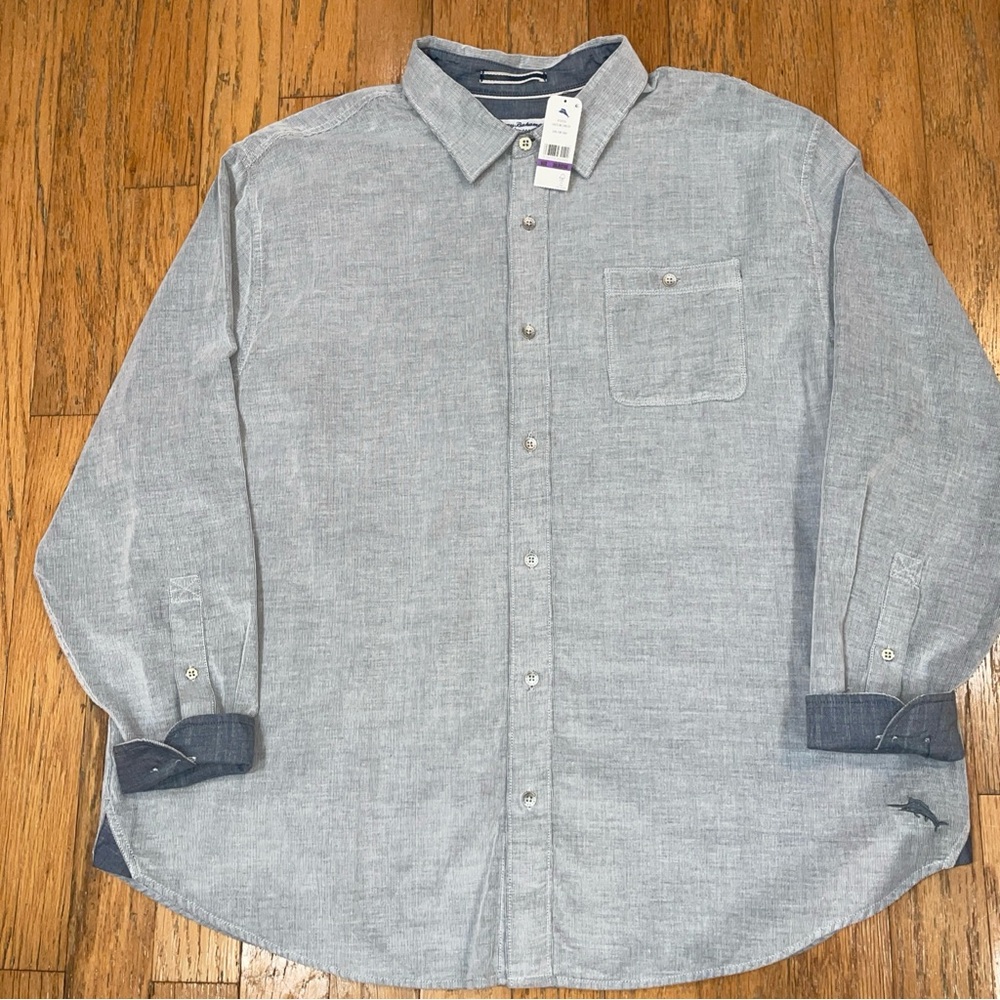 Tommy Bahama Coastline Cord Verde plaid button down Shirt 2XLB NEW NWT